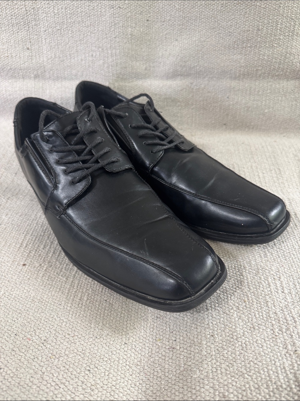Men’s size 10 Black Oxfords with Square Toe dress shoes
